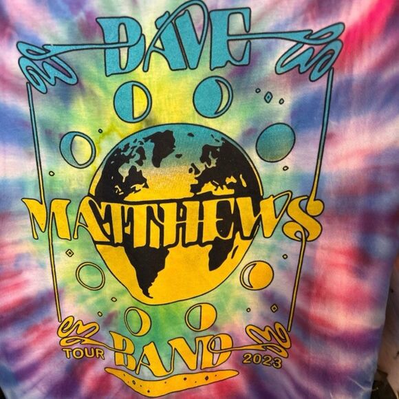 Dave Matthews Band‎ DMB 2023 Summer Tour Graphic Tie-Dye Shirt - Picture 3 of 7